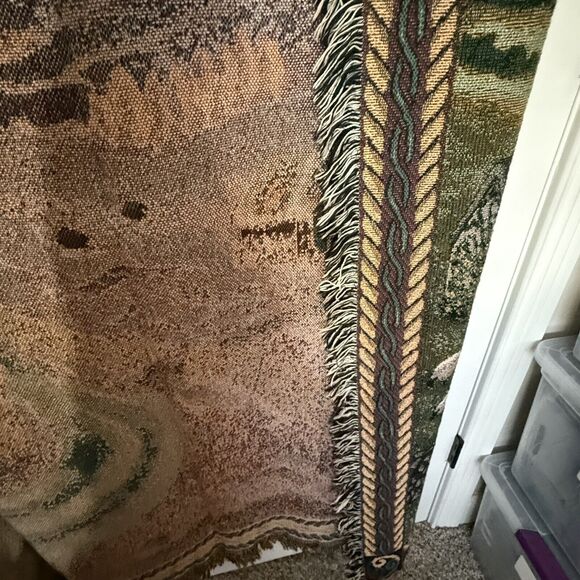 Irish Blessing Woven Tapestry Throw 50" X 70" with Celtic corner Knot Design - Picture 12 of 13